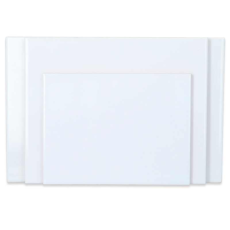 Azulejos blancos rectangulares