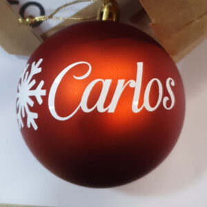 Bola de navidad personalizada